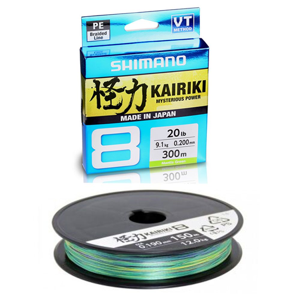 thumbnail image 2 of Shimano Kairiki 8 Braided Fishing Line – 300m Spool – 8 Carrier Japanese PE Line – Steel Grey 2 of 6