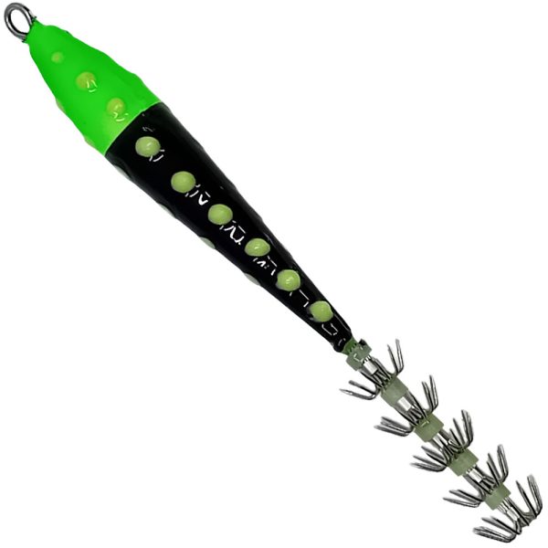 TECHNOFISH ΚΑΛΑΜΑΡΙΕΡΑ ΘΡΑΨΑΛΙΕΡΑ BLACK GREEN GLOW 5 ΣΕΙΡΕΣ ΒΕΛΟΝΕΣ 120gr