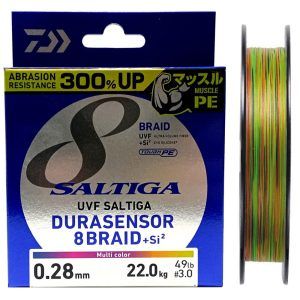 DAIWA ΝΗΜΑ SALTIGA DURASENSOR X8 BRAID MULTI COLOR