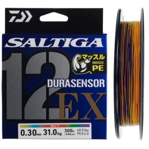 DAIWA ΝΗΜΑ SALTIGA DURASENSOR x12EX +Si3 MULTI COLOR