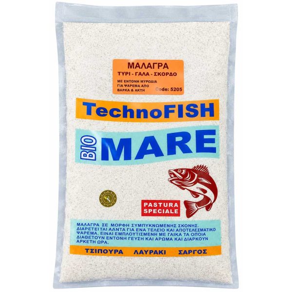 TECHNOFISH ΜΑΛΑΓΡΑ BIO MARE ΤΥΡΙ ΓΑΛΑ ΣΚΟΡΔΟ 1kg